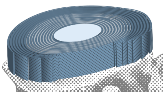 Grafik: Faserring einer Bandscheibe