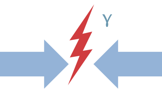 Positron trifft auf Elektron und zerstrahlt in einem Gamma-Blitz