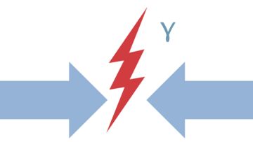 Positron trifft auf Elektron und zerstrahlt in einem Gamma-Blitz