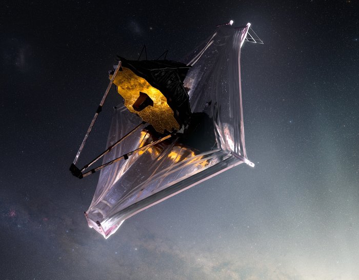 James-Webb-Teleskop Satellitenartiges Instrument im All