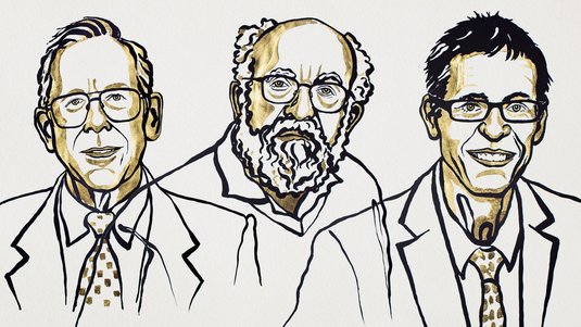 Illustration der drei Nobelpreisträger