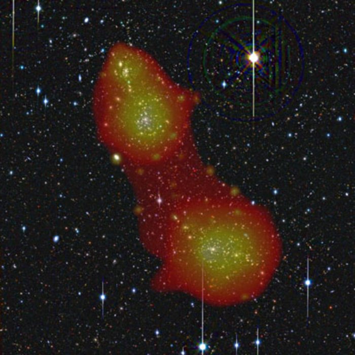 Die Galaxienhaufen Abell 222 und 223 Die Galaxienhaufen Abell 222 und 223