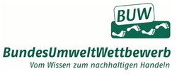 Schriftzug sowie Logo mit Fußabdrücken in grün