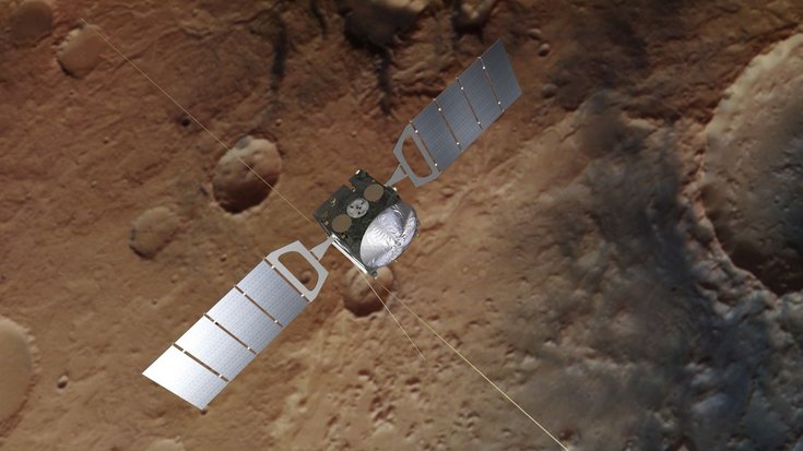 Raumsonde in Umlaufbahn um den Mars