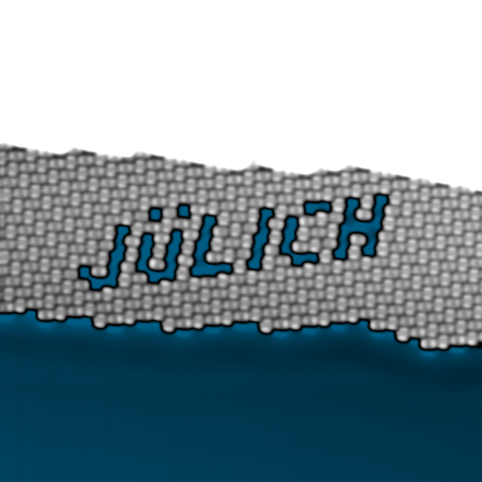 Schriftzug aus nur 47 Molekülen Aus 47 Molekülen entsteht der Schriftzug "Jülich".