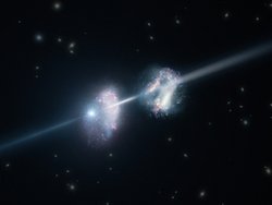 Explosion durchleuchtet Galaxien