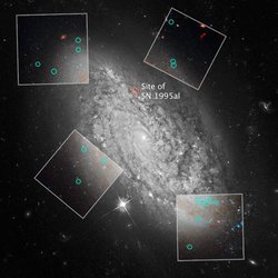 Galaxie NGC 3021 mit Cepheiden und Supernova