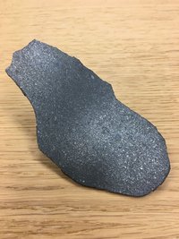 Teil eines Meteoriten.