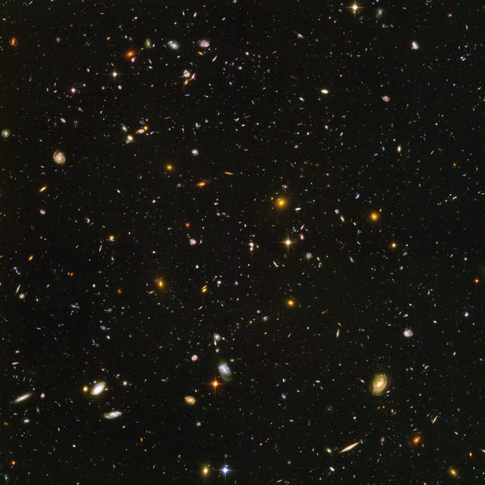 Eine große Zahl unterschiedlicher Galaxien.
