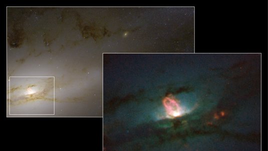 Aufnahme der aktiven Galaxie NGC 4438.