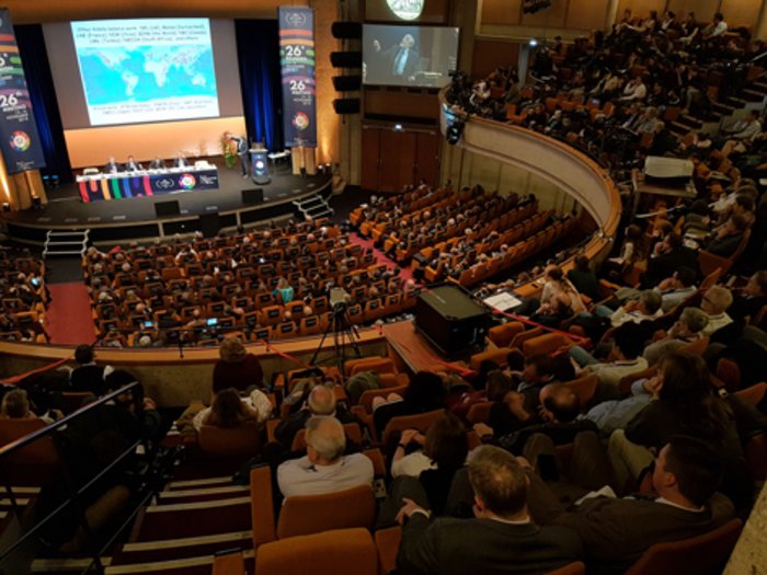 Generalkonferenz 2018 Ansicht des Konferenzsaals bei der Generalkonferenz im November 2018.