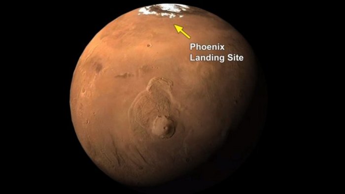 Phoenix-Sonde auf dem Mars Phoenix-Sonde auf dem Mars
