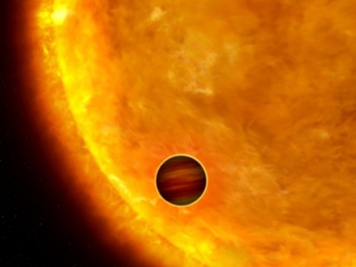 Planet vor Stern Planet vor Stern