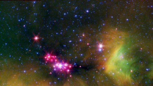 Cluster von Sternen