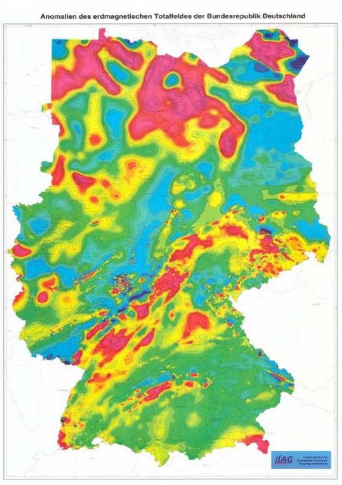 Erdmagnetische Karte