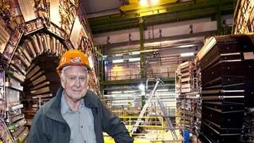 Peter Higgs am CERN
