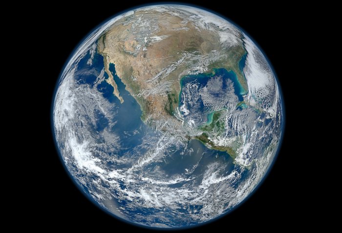 Ein Foto der Erde