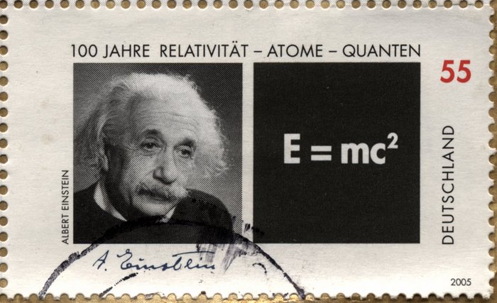Zum Einsteinjahr 2005 Briefmarke von Albert Einstein