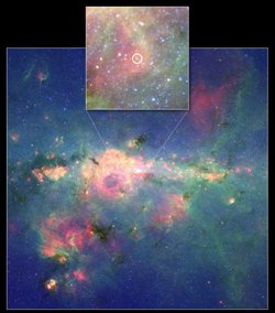 Riesenstern im Milchstraßenzentrum